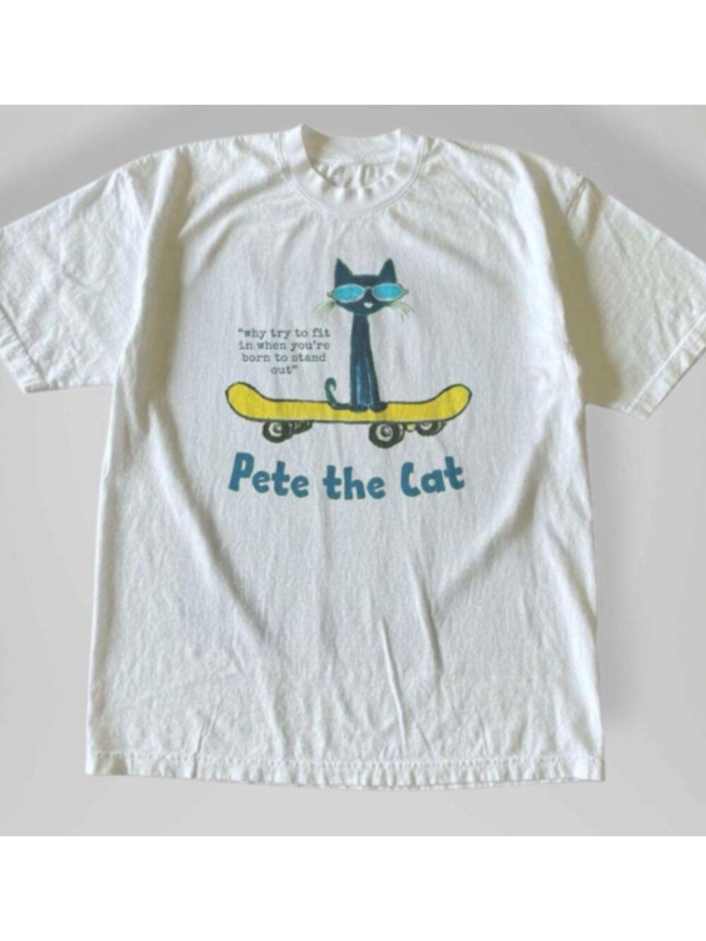 Pete the cat white shirt
